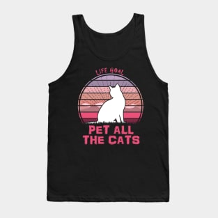 Life Goal Pet All The Cats Tank Top